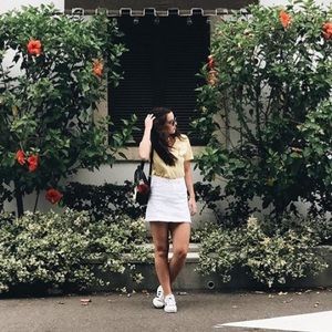 Yellow Cut-out T-Shirt